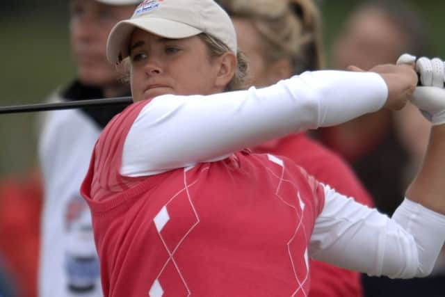 Michele Thomson finished the day as joint top Scot. Picture: Ian Rutherford