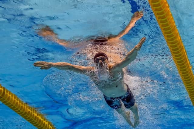 Ross Murdoch on his way to winning his 200m breaststroke semi-final at the World Championships in Budapest. Picture: AFP/Getty Images