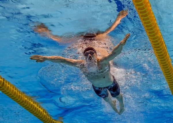 Ross Murdoch on his way to winning his 200m breaststroke semi-final at the World Championships in Budapest. Picture: AFP/Getty Images