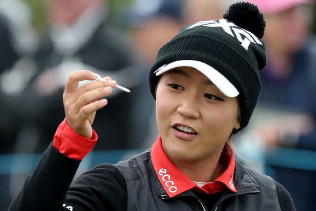 Former world No 1 Lydia Ko started her second round at Dundonald Links with three straight bogeys. Picture: PA