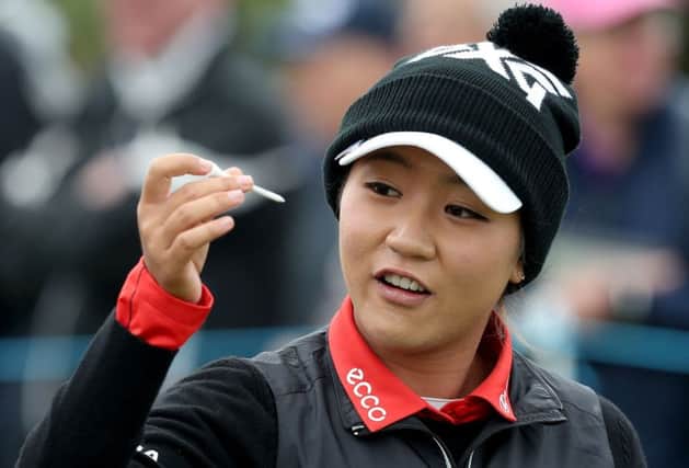 Former world No 1 Lydia Ko started her second round at Dundonald Links with three straight bogeys. Picture: PA