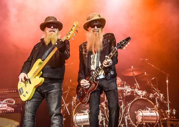 ZZ Top paid tribute to their roots as well as rocking out their classic tracks. Picture: Calum Buchan