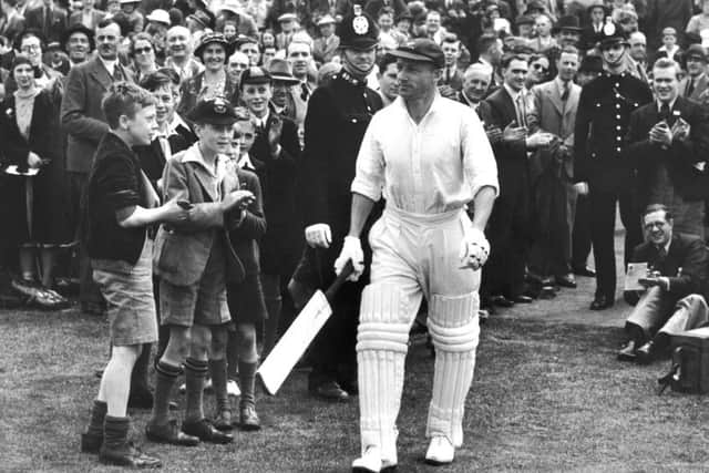 The great Sir Don Bradman almost always batted at No 3. Picture: Fox Photos/Getty Images