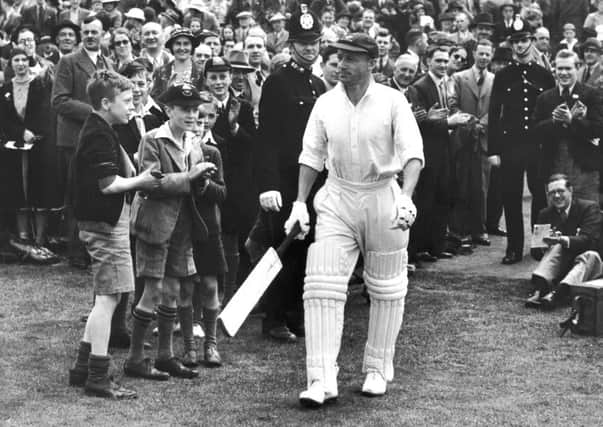 The great Sir Don Bradman almost always batted at No 3. Picture: Fox Photos/Getty Images