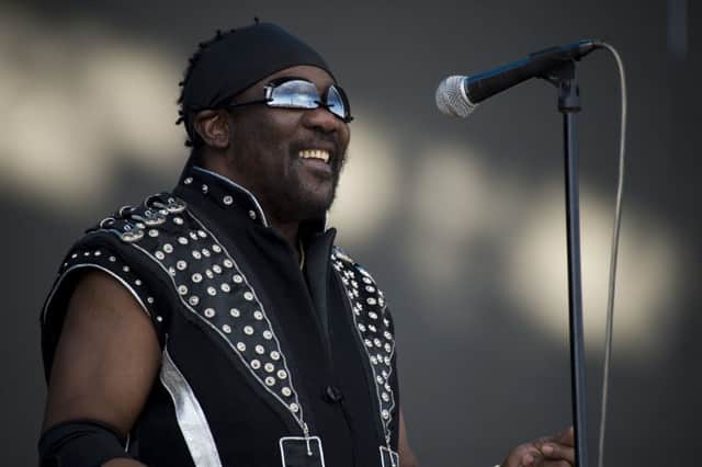 Frederick "Toots" Hibbert of Toots and the Maytals Hibbert looked in great shape dressed in a black bandana and sunglasses at the head of a five-piece band that featured other original members. Picture: Katie Stratton/Getty Images