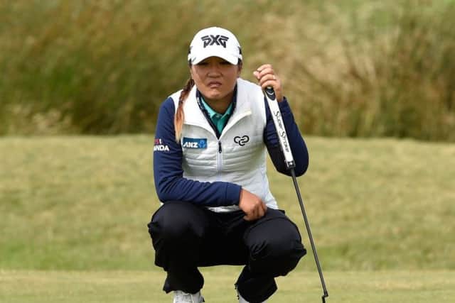 Lydia Ko had putting problems in windy conditions for the second round of the Aberdeen Asset Management Ladies Scottish Open at Dundonald Links. Picture: PA