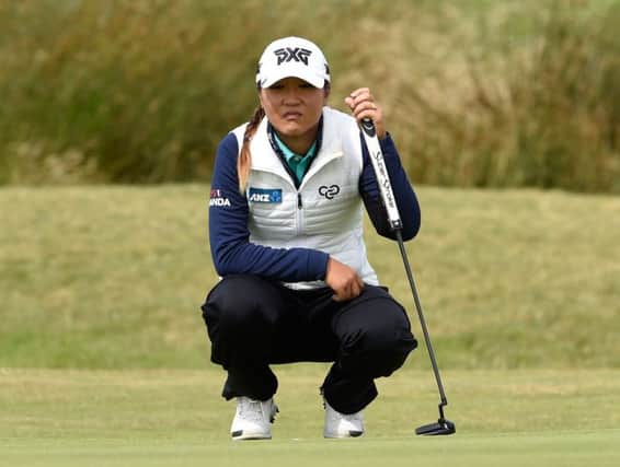 Lydia Ko had putting problems in windy conditions for the second round of the Aberdeen Asset Management Ladies Scottish Open at Dundonald Links. Picture: PA