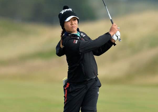 Lydia Ko plays her second shot to the 17th during the second day of the Ladies Scottish Open at Dundonald Links. Picture: Getty Images
