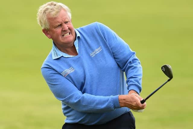 Colin Montgemerie dropped three shots in the last three holes. Picture: Getty.