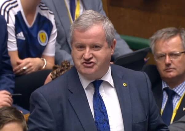 Blackford speaks during
PMQs in the House of Commons.
Picture: PA