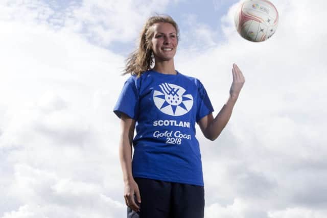 Lynsey Gallagher is keeping her eye on the ball as Scotland aim for a top eight place at the Commonwealth Games in Australia. Photograph: Jeff Holmes