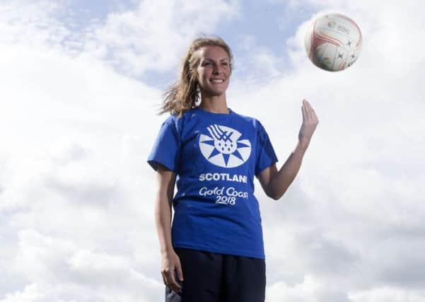 Lynsey Gallagher is keeping her eye on the ball as Scotland aim for a top eight place at the Commonwealth Games in Australia. Photograph: Jeff Holmes