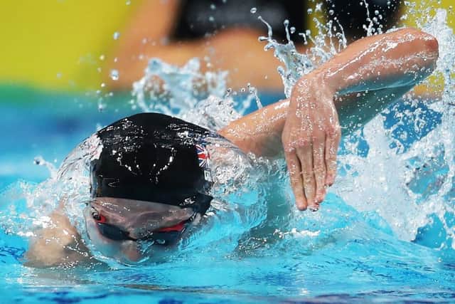 Scotlands Duncan Scott powers Great Britain to a silver medal. Picture: Getty.