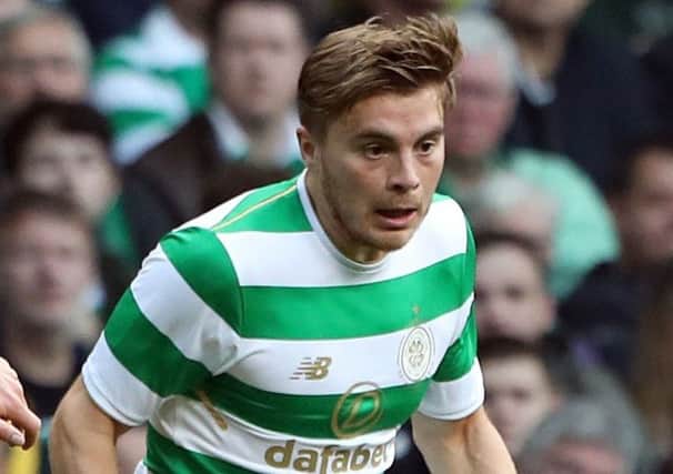 James Forrest could be deployed as a striker against Rosenborg on Wednesday. Picture: Andrew Milligan/PA Wire