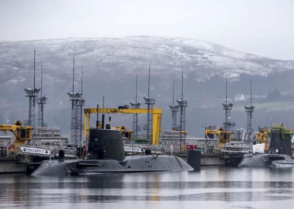 An MP has written to bosses at Faslane following complaints from local businesses over off-duty sailors. Picture: Danny Lawson/PA Wire