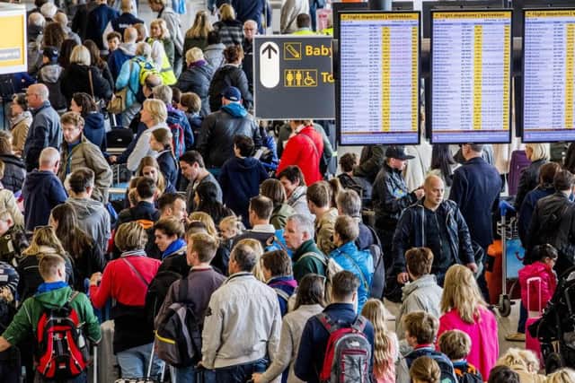 This could be a familiar sight in airports across the country. Picture: ROBIN UTRECHT/AFP/Getty Images