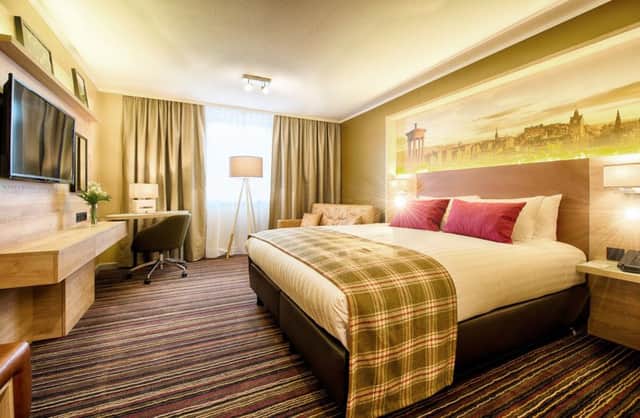 One of the bedrooms in the new Leonardo hotel at Haymarket in Edinburgh. Picture: Contributed