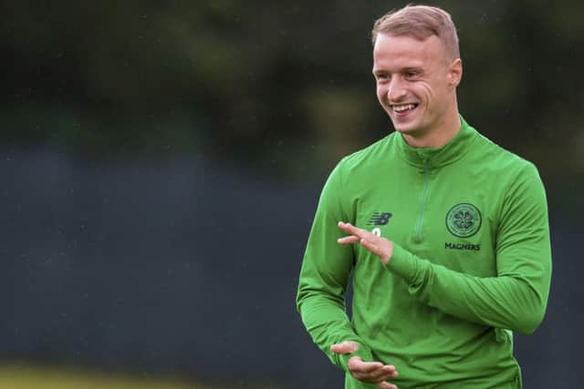 Leigh Griffiths has returned to training and will be available for selection on Wednesday night. Picture: SNS