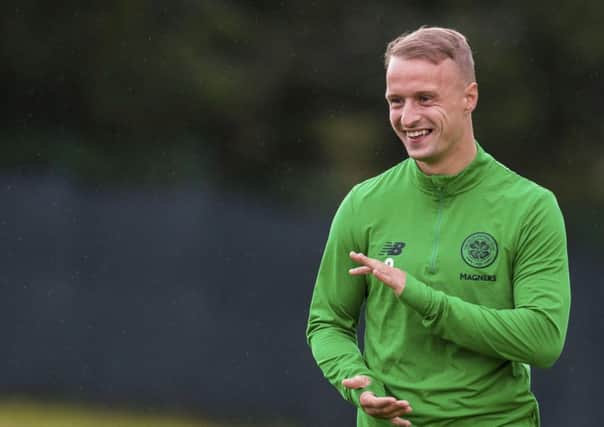 Leigh Griffiths has returned to training and will be available for selection on Wednesday night. Picture: SNS