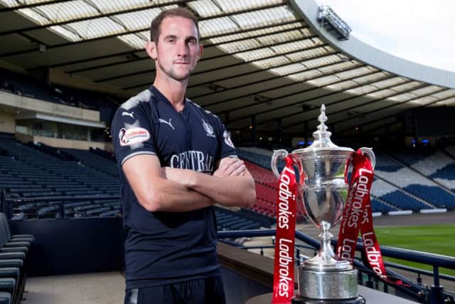 Mark Kerr was at Hampden yesterday to help launch the start of the new Scottish Championship season. Picture: SNS.