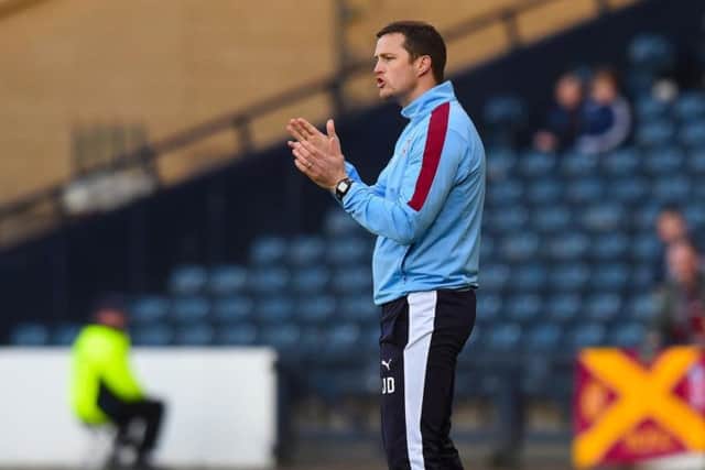 Jon Daly will be in charge of Hearts against Celtic on Saturday.