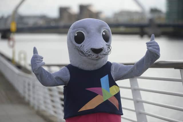Bonnie, the seal from Argyll, was unveiled as the mascot of the 2018 European Championships in Glasgow. Picture: SWNS