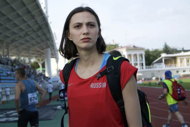Russian high jumper Maria Lasitskene will be at the World Championships in London. Picture: Ivan Sekretarev/AP