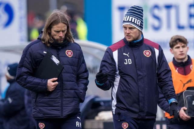 Austin MacPhee and Jon Daly will be in charge when Hearts open their Ladbrokes Premiership campaign against Celtic on Saturday.