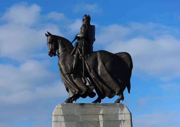 Ms Stevenson objected to an official
display claiming that Robert
the Bruce murdered John Comyn in Dumfries. Picture: Robert Perry