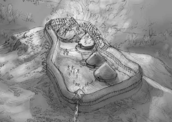 An impression of Dun Deardail vitrified fort in Glen Nevis. PIC: Contributed/SCAMP.