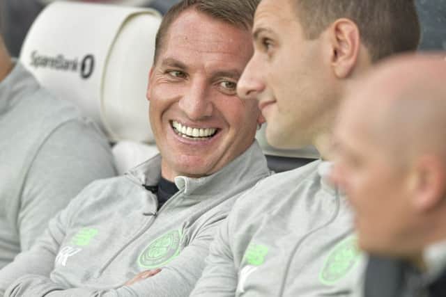 Celtic boss Brendan Rodgers and his side emerged victorious from the crucial clash in Norway. Picture: AP