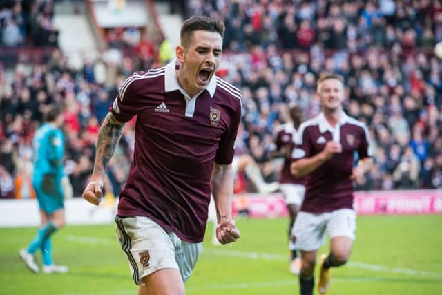 Jamie Walker, pictured scoring against Rangers in 2014. Picture: Ian Georgeson