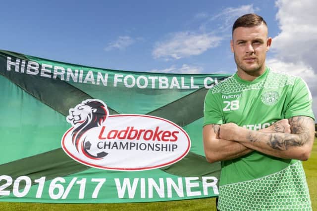 Hibs' new signing Anthony Stokes. Picture: Bruce White/SNS
