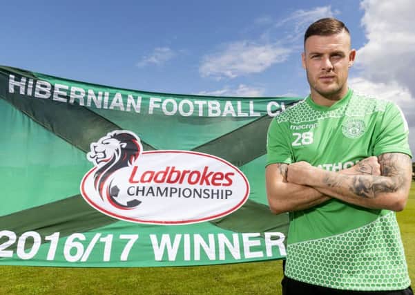 Hibs' new signing Anthony Stokes. Picture: Bruce White/SNS
