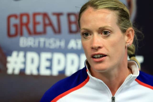 Great Britain's team captain Eilidh Doyle at a press conference ahead of the IAAF World Championships. Picture: Adam Davy/PA Wire
