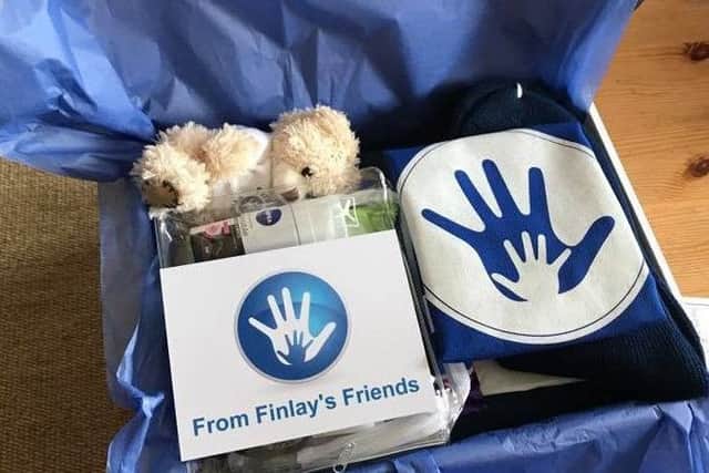 The comfort kits put together by Finlay's friends and family
. Picture: Contributed