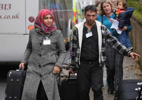 Syrian refugee families arrive at their new homes on the Isle of Bute as part of the governments plant to give refuge to 20,000 refugees in the UK by 2020. Picture; Getty
