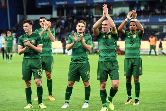Celtic defeated Rosenborg in Norway to set up the clash. Picture: SNS