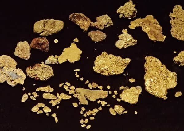 Gold nuggests weighing up to 30 ounces were discovered around the Lowther Hills during the 1500s. PIC: Creative Commons.
