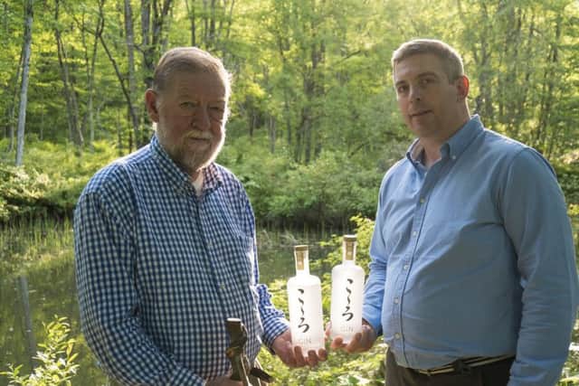 James Nicol, right, co-founder and managing director of Forest Spirits, with his Japan-based uncle CW Nicol.