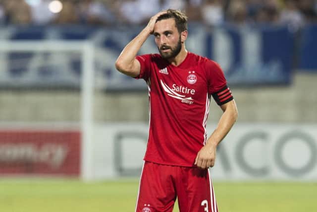 Graeme Shinnie believes Aberdeen were a better team than Apollon Limassol but failed to put in a good enough showing. Picture: SNS.