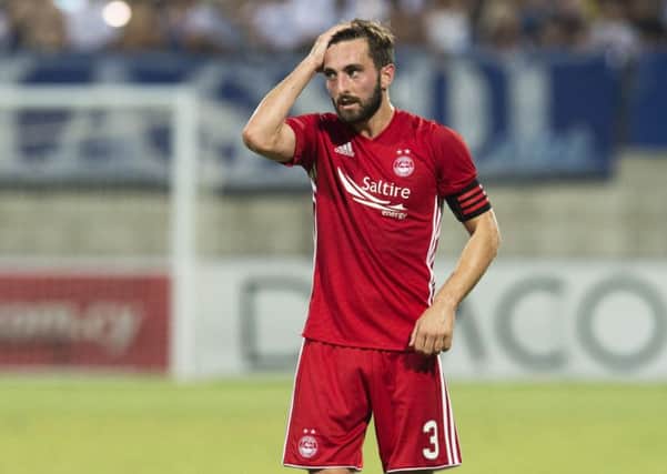 Graeme Shinnie believes Aberdeen were a better team than Apollon Limassol but failed to put in a good enough showing. Picture: SNS.
