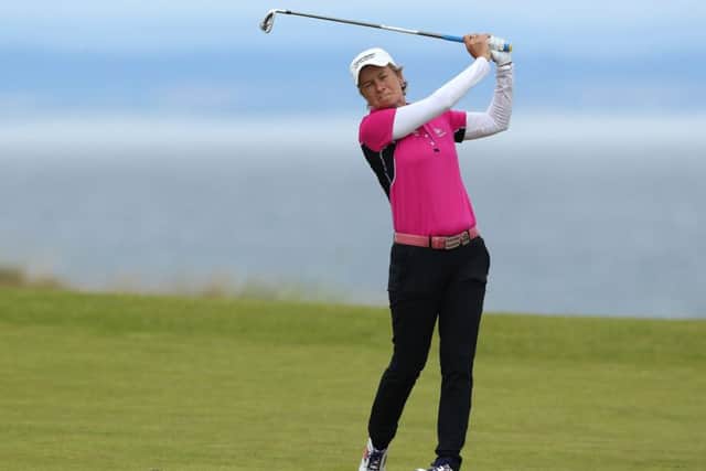 Catriona Matthew carded a two-under-par 70 in her second round at the Ricoh Women's British Open at Kingsbarns but it wasn't enough to make it to the weekend. Picture: David Cannon/Getty Images