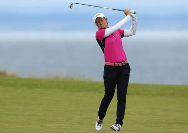 Catriona Matthew carded a two-under-par 70 in her second round at the Ricoh Women's British Open at Kingsbarns but it wasn't enough to make it to the weekend. Picture: David Cannon/Getty Images