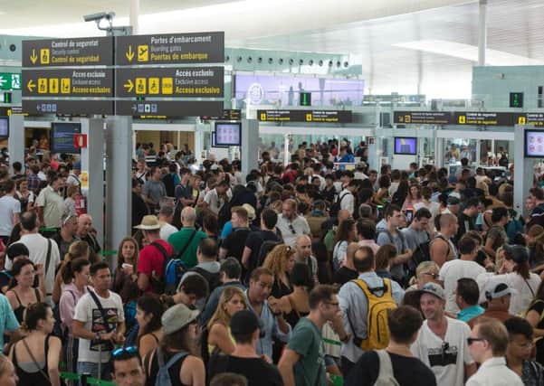 The introduction of more stringent checks on travellers entering and leaving the Schengen area has caused the issues. Picture: JOSEP LAGO/AFP/Getty Images