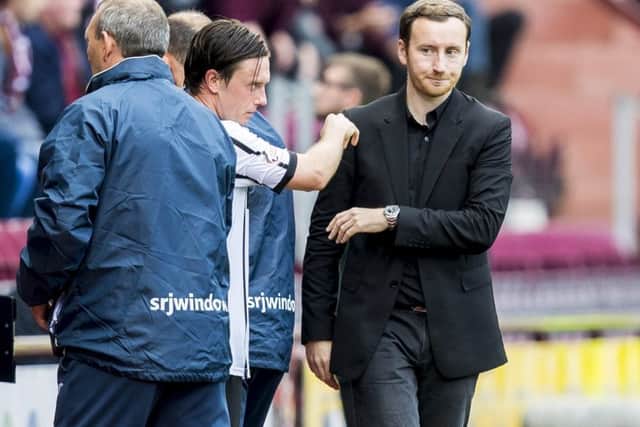 Hearts' decision to sack head coach Ian Cathro left Brendan Rodgers disappointed. Picture: Roddy Scott/SNS
