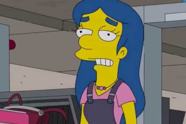 Van Houten as Annika, Milhouse's Dutch cousin in The Simpsons