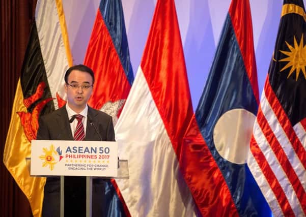 Philippine foreign secretary Alan Peter Cayetano. Picture: AFP/Getty
