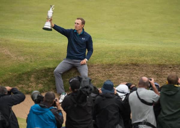 Jordan Spieth won The Open at Royal Birkdale, his third of the four majors. Photograph: Oli Scarff/Getty Images