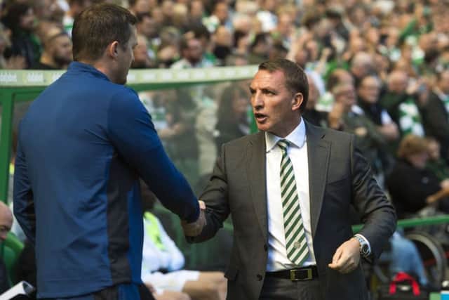 Celtic manager Brendan Rodgers has hti back at comments made by interim Hearts boss Jon Daly. Picture: SNS/Craig Foy